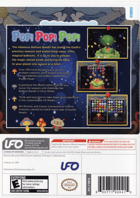 Balloon Pop — box-2D-back (US)