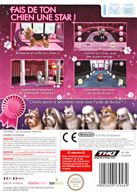 Barbie Et Le Salon De Beauté Des Chiens — box-2D-back (FR)
