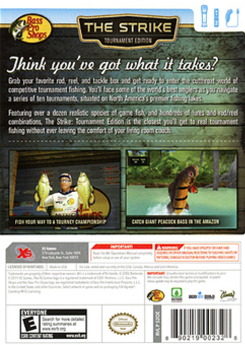 Bass Pro Shops - The Strike - Tournament Edition — box-2D-back (US)