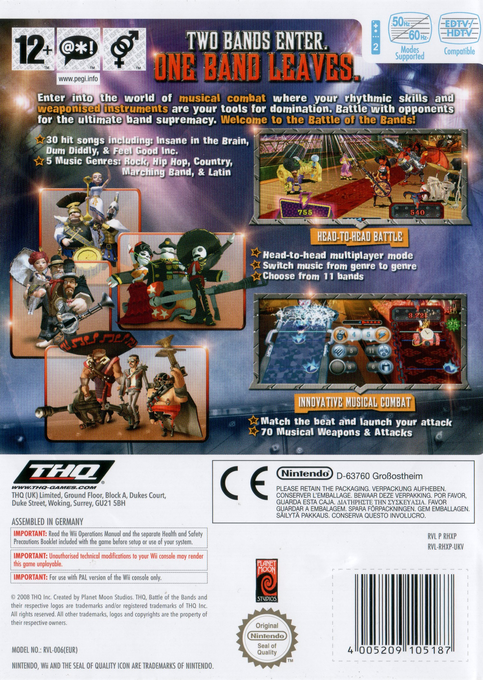 Battle Of The Bands — box-2D-back (EU)