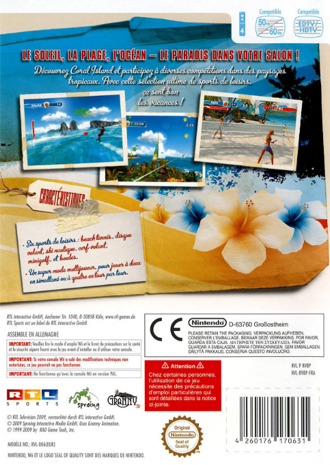 Beach Fun Summer Challenge — box-2D-back (FR)