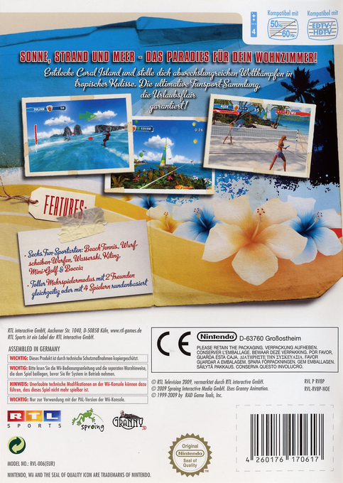 Beach Fun Summer Challenge — box-2D-back (DE)