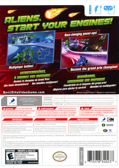 Ben 10 - Galactic Racing — box-2D-back (US)