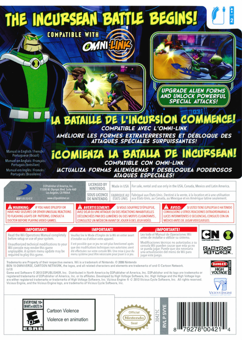 Ben 10 Omniverse 2 — box-2D-back (US)