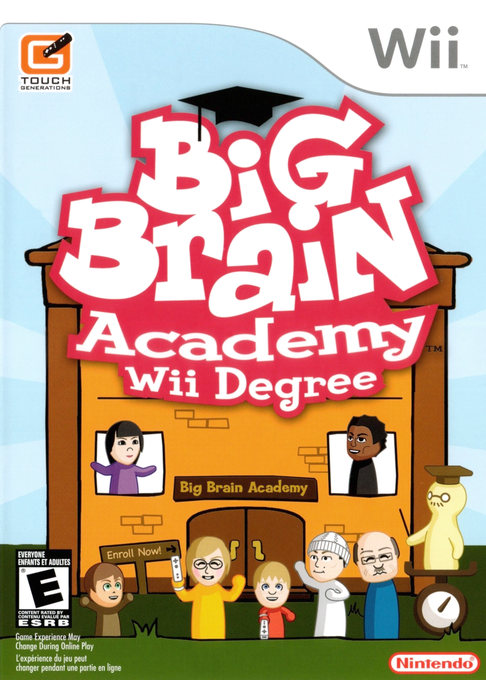 Big Brain Academy - Wii Degree box art
