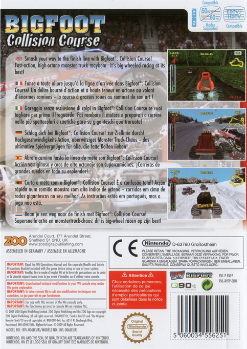 Bigfoot Collision Course — box-2D-back (EU)