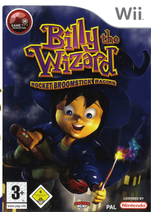 Billy the Wizard - Rocket Broomstick Racing — box-2D (DE)
