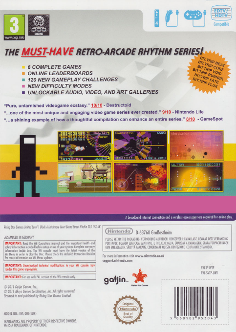 BIT.TRIP COMPLETE — box-2D-back (EU)
