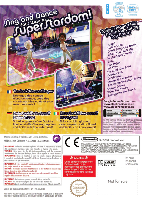 Boogie Super Star — box-2D-back (DE)