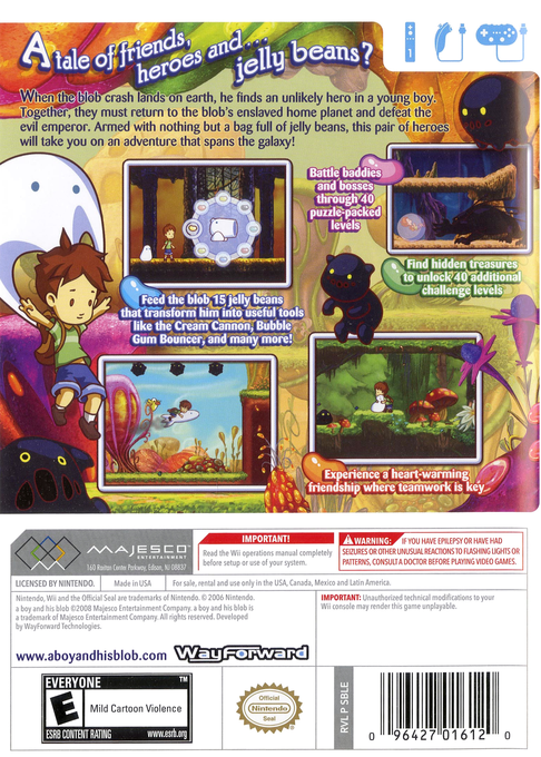 Boy And His Blob, A — box-2D-back (US)