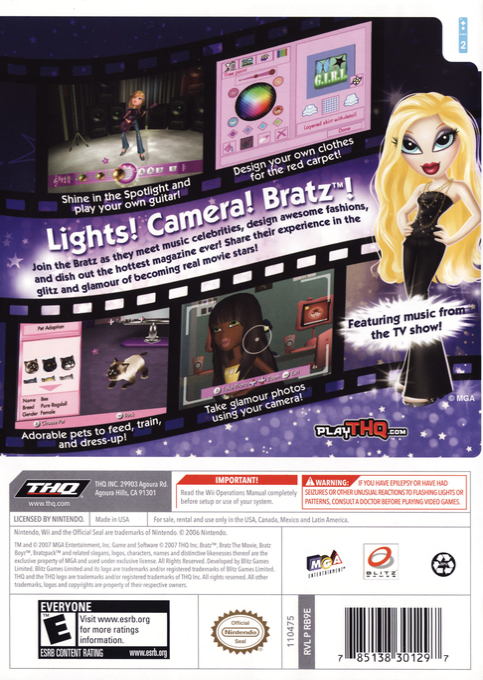 Bratz - The Movie — box-2D-back (US)