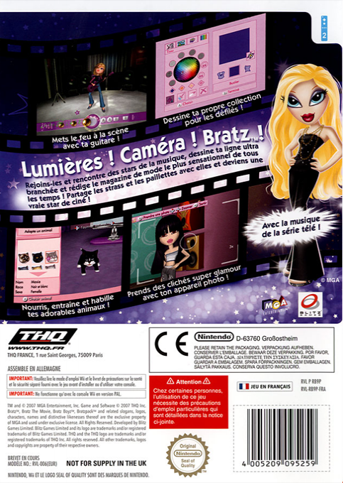 Bratz - The Movie — box-2D-back (FR)