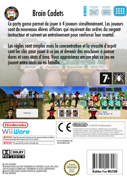 Brain Cadets — box-2D-back (FR)