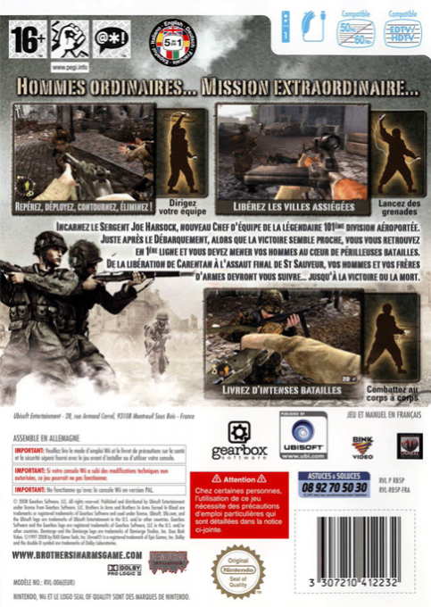 Brothers In Arms - Earned In Blood — box-2D-back (FR)