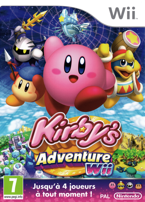 Kirby's Adventure Wii — box-2D (FR)