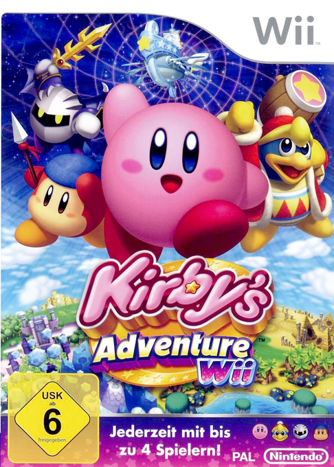 Kirby's Adventure Wii — box-2D (DE)