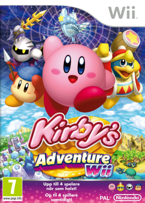 Kirby's Adventure Wii — box-2D (DK)