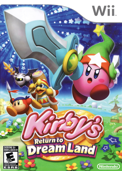 Kirby's Adventure Wii box art