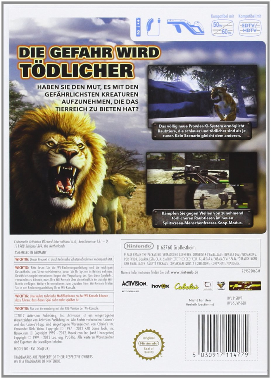 Cabela's Dangerous Hunts 2013 — box-2D-back (DE)