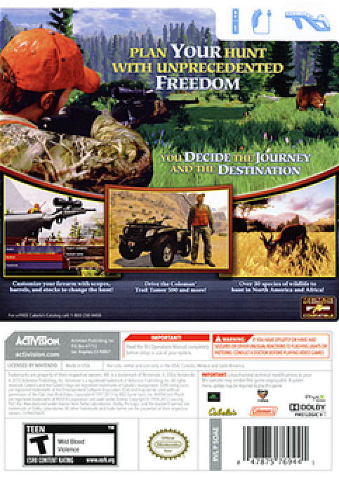 Cabela's Hunting Expeditions — box-2D-back (US)