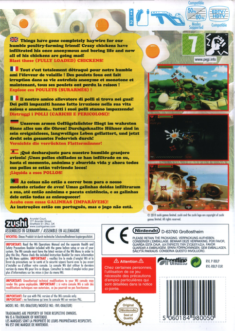 Chicken Blaster — box-2D-back (DE)