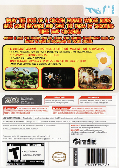 Chicken Blaster — box-2D-back (US)