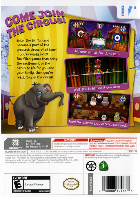 Family Fest Presents Circus Games — box-2D-back (US)