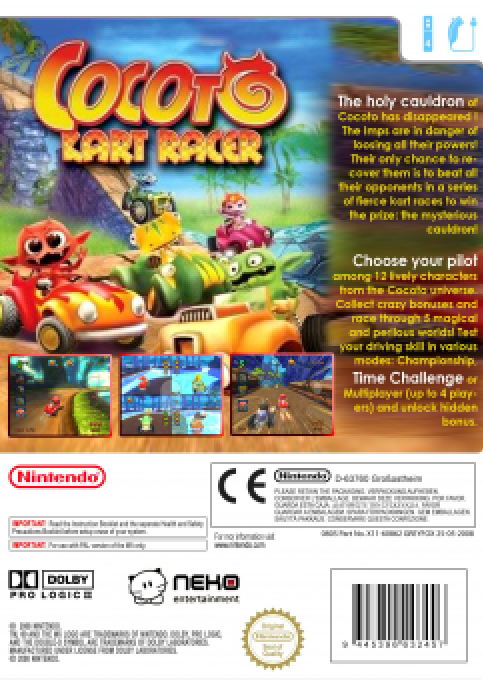 Cocoto Kart Racer — box-2D-back (EU)