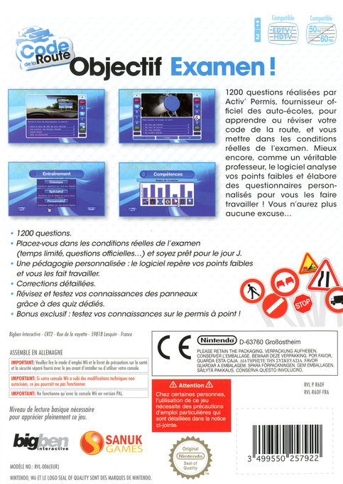 Code De La Route — box-2D-back (FR)