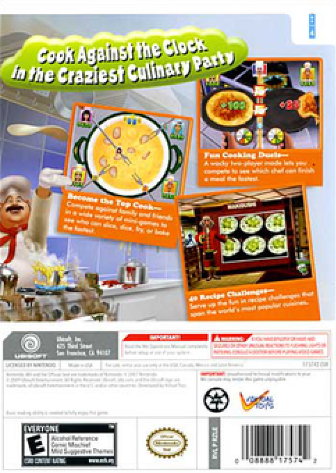 Cook Wars — box-2D-back (US)