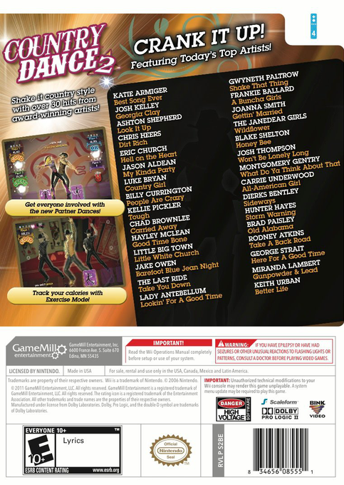 Country Dance 2 — box-2D-back (US)
