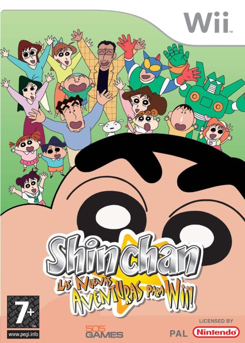 Crayon Shin-chan - Saikyou Kazoku Kasukabe King Wii box art