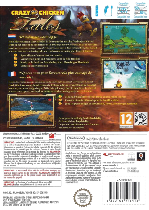 Crazy Chicken Tales — box-2D-back (FR)