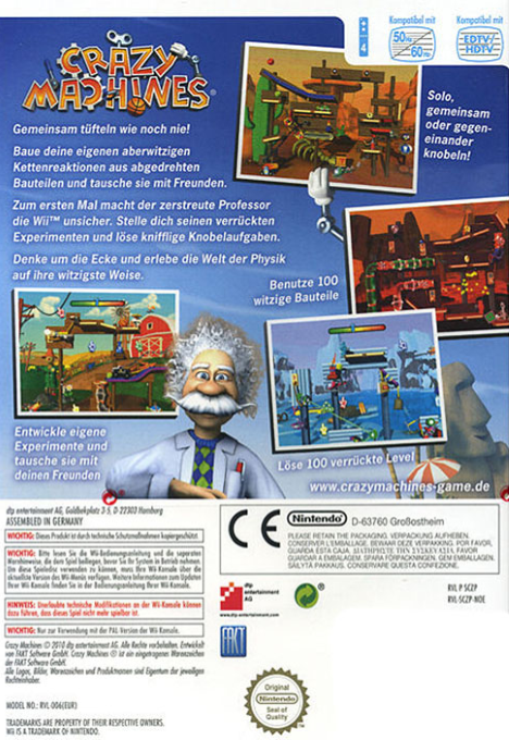 Crazy Machines — box-2D-back (DE)