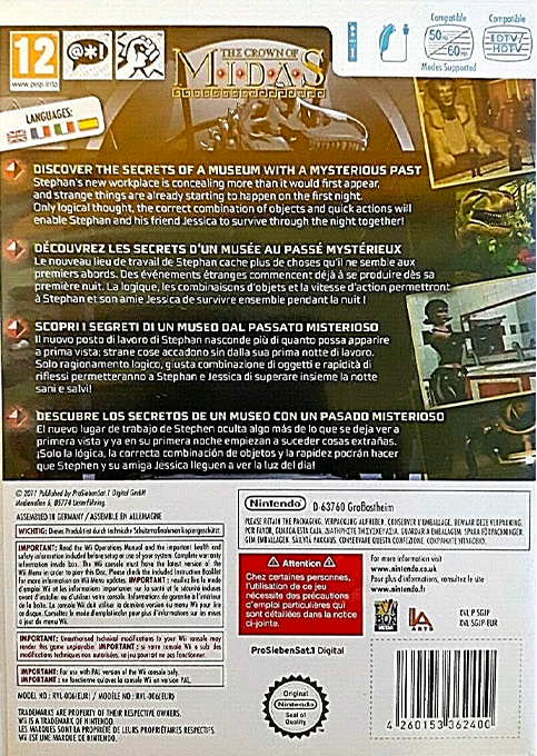 Galileo Mystery - The Crown Of Midas — box-2D-back (EU)