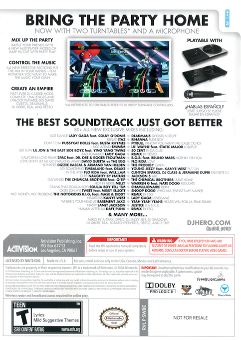 Dj Hero 2 — box-2D-back (US)
