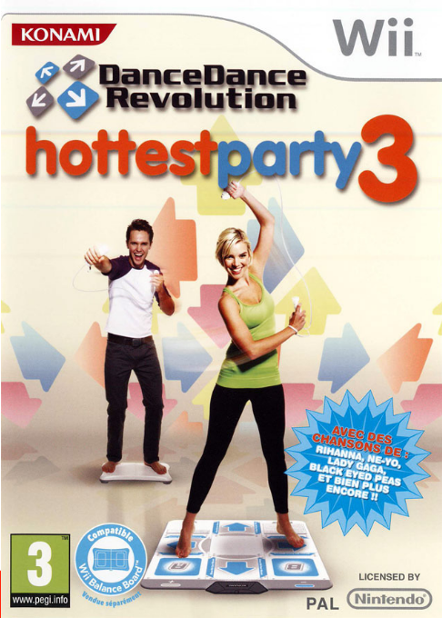 Dance Dance Revolution - Hottest Party 3 — box-2D (FR)