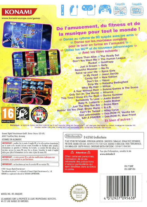 Dance Dance Revolution - Hottest Party 5 — box-2D-back (FR)