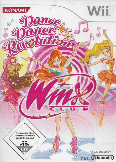 Dance Dance Revolution Winx Club box art