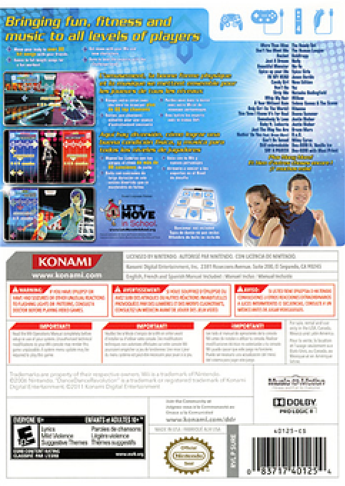 Dance Dance Revolution II — box-2D-back (US)