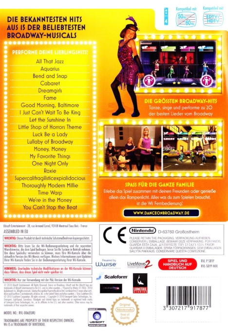 Dance On Broadway — box-2D-back (DE)