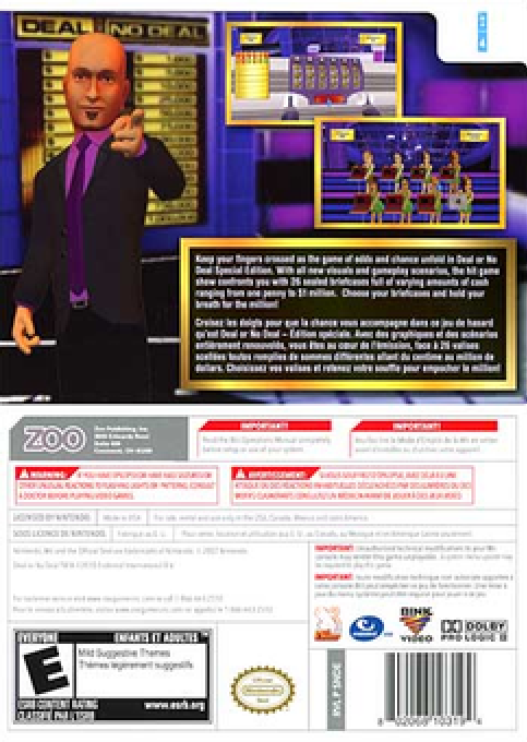Deal Or No Deal - Special Edition — box-2D-back (US)