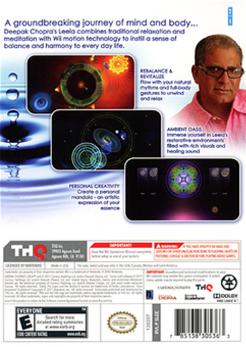 Deepak Chopra's Leela — box-2D-back (US)