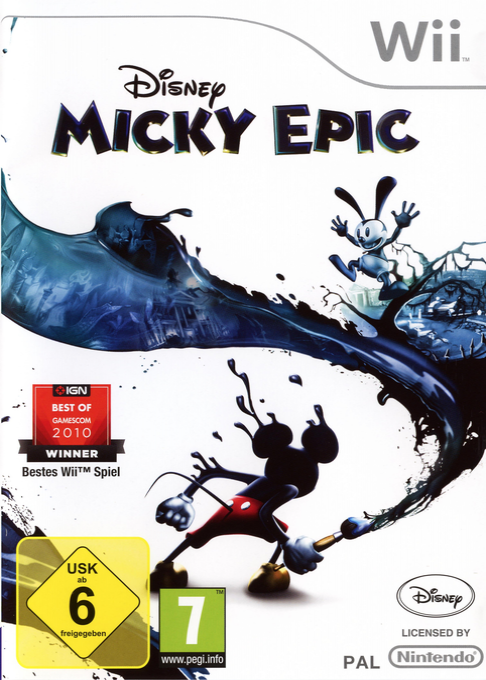 Disney Epic Mickey — box-2D (DE)
