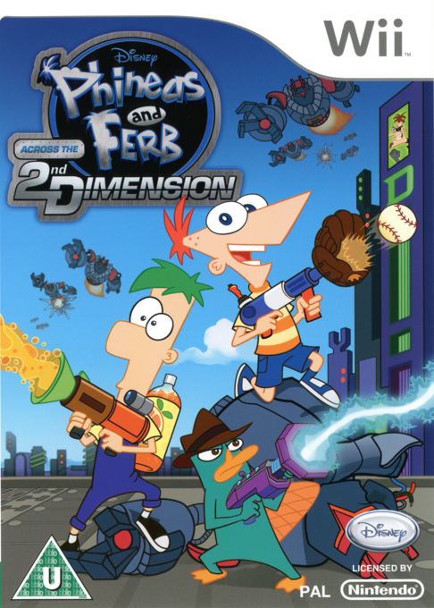 Phineas and Ferb - Across the 2nd Dimension — box-2D (EU)