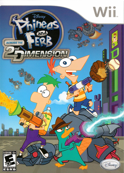 Phineas and Ferb - Across the 2nd Dimension box art