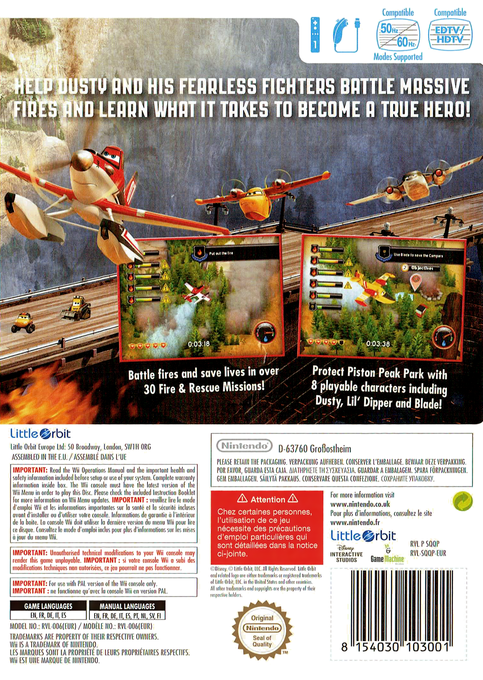 Disney Planes - Fire And Rescue — box-2D-back (EU)