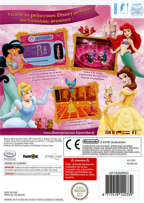 Disney Princess - Enchanted Journey — box-2D-back (FR)