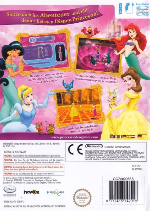 Disney Princess - Enchanted Journey — box-2D-back (DE)