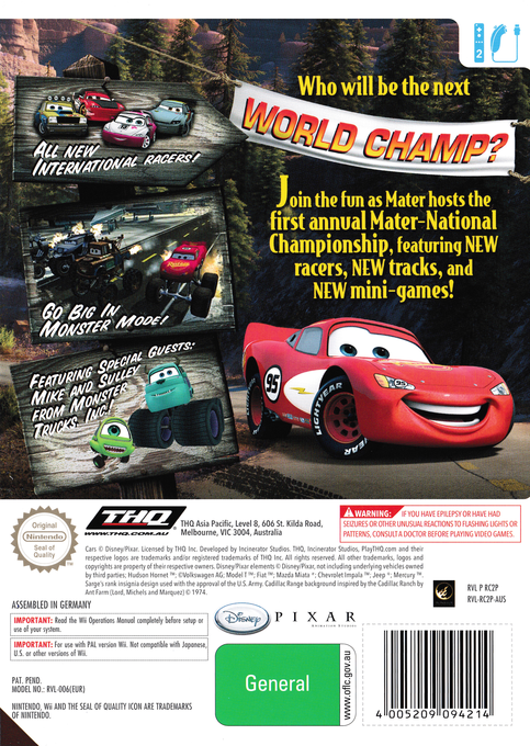 Cars - Mater-National — box-2D-back (AU)